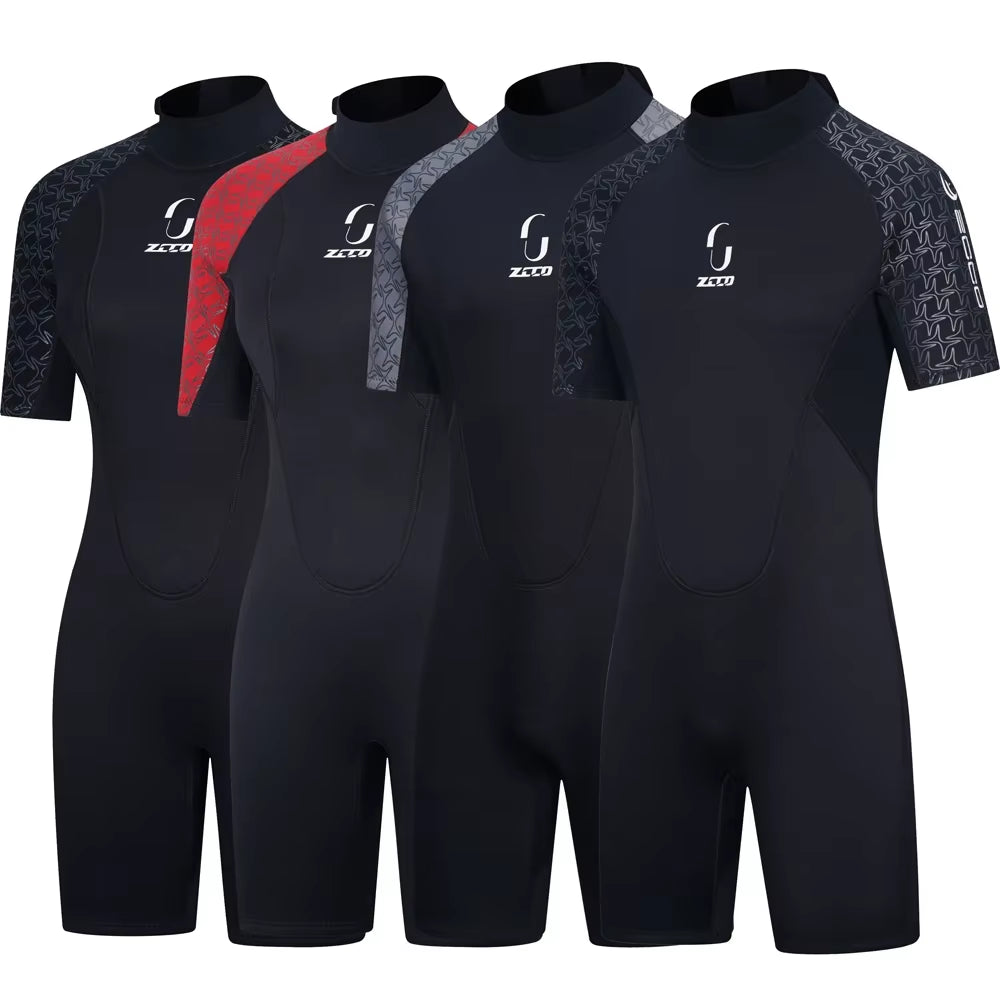 3MM Neoprene Short Sleeve Wetsuit Men Women Surf Scuba Diving Suit Equipment Underwater Spearfishing Kitesurf Equipment Swimwear