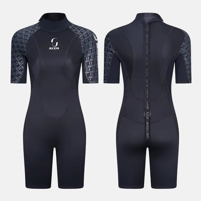 3MM Neoprene Short Sleeve Wetsuit Men Women Surf Scuba Diving Suit Equipment Underwater Spearfishing Kitesurf Equipment Swimwear