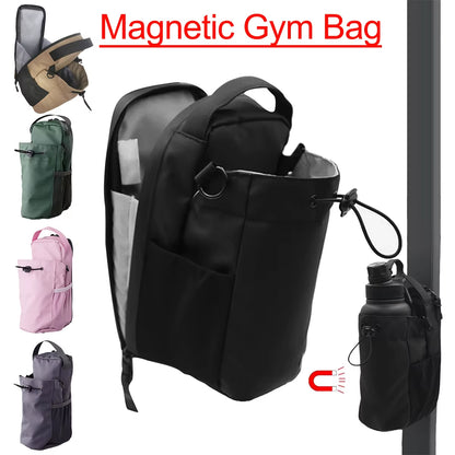 Magnetic Fitness Water Bottle Holder Crossbody Sling Bag Waterproof Non Slip Large Capacity for Gym Outdoor Sports Phone Pocket