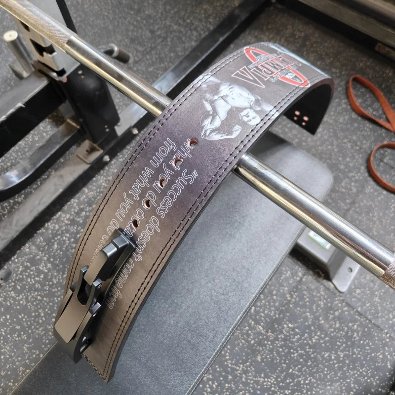 Gym Weight Lifting Belt with Lever Buckle Thick 10MM Powerlifting Belt for Men Women Heavy Duty Workout Deadlift Belt for Squat